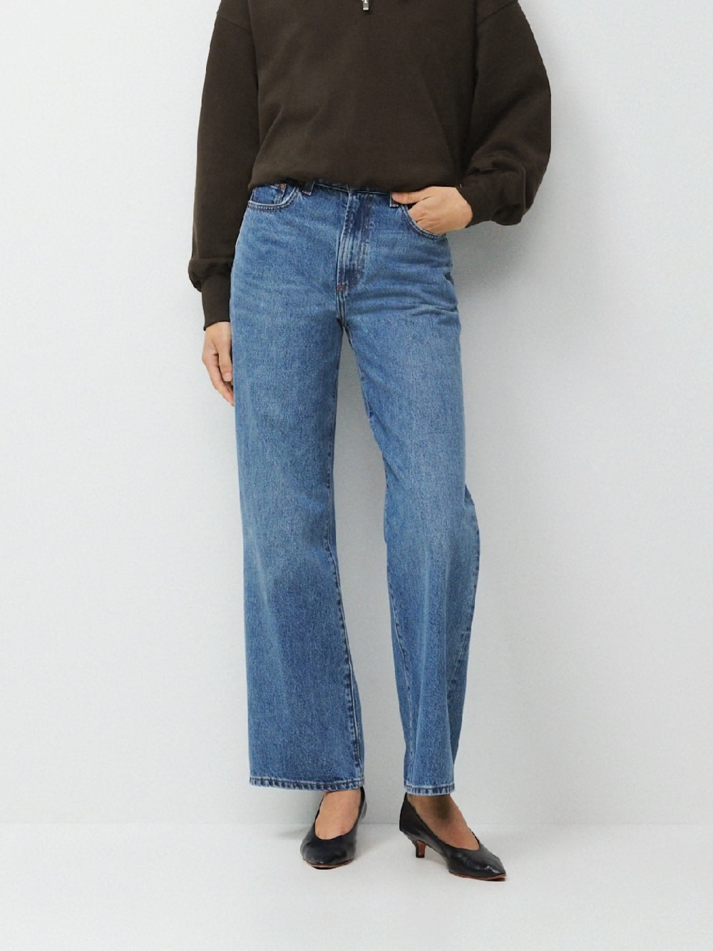 Aritzia Denim Forum Farrah Hi Rise wide leg jeans 26 - Picture 2 of 9
